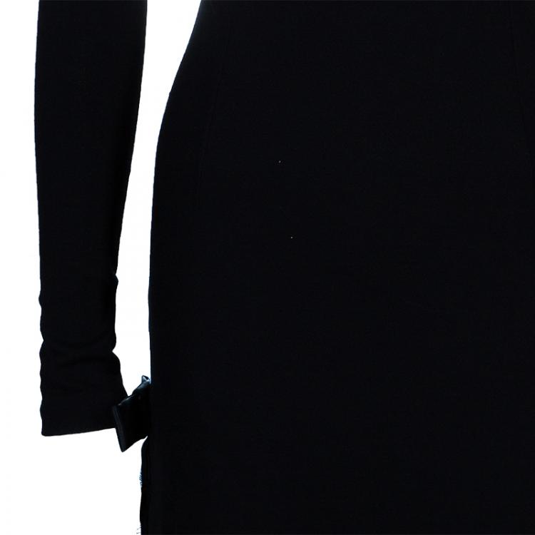 Pre Owned D and G Black Cotton and Lace Dress S