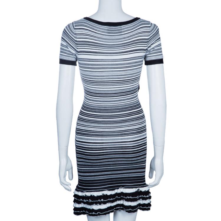 Pre Owned D and G Monochrome Knit Dress S