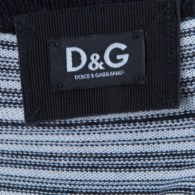 Pre Owned D and G Monochrome Knit Dress S