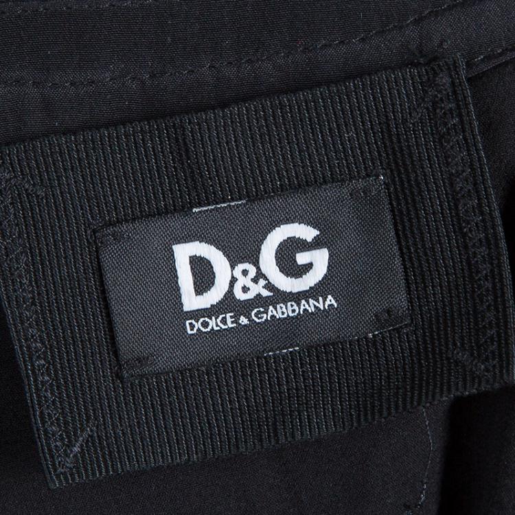 Pre Owned D&G Black Sequin Top L