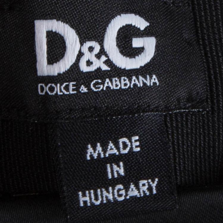 Pre Owned D & G Black Satin Sleeveless Dress S 