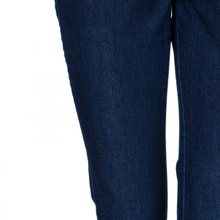 Pre Owned D and G Blue Skinny Zip Hem Denim Pants M