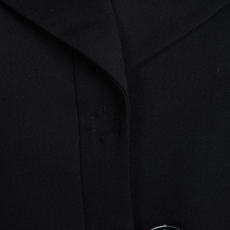 Pre Owned D&G Black Button Detail Notched Collar Blazer S