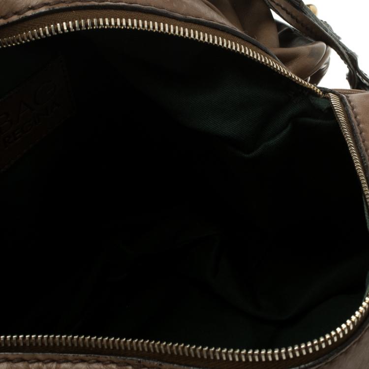 Pre Owned D&G Brown Leather Regina Satchel 