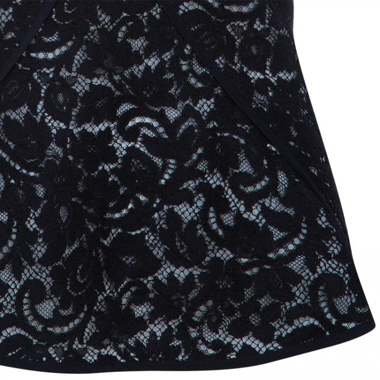 Pre Owned Derek Lam Black Lace Top L