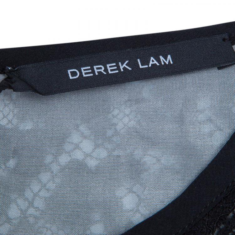 Pre Owned Derek Lam Black Lace Top L