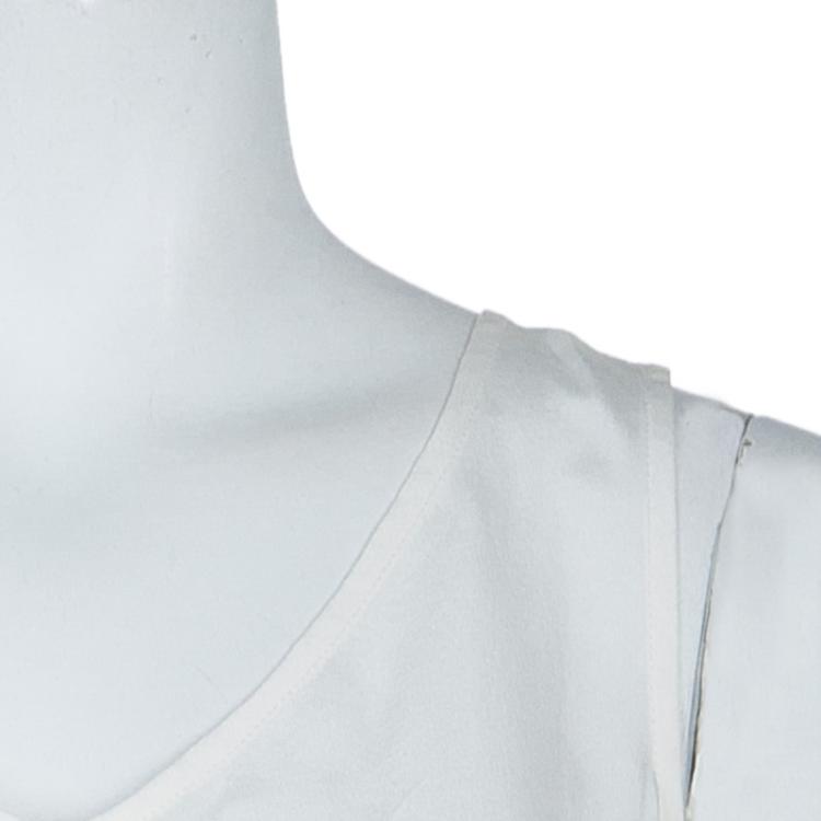 Pre Owned 10 Crosby Derek Lam White High-Low Hem Sleeveless Top S