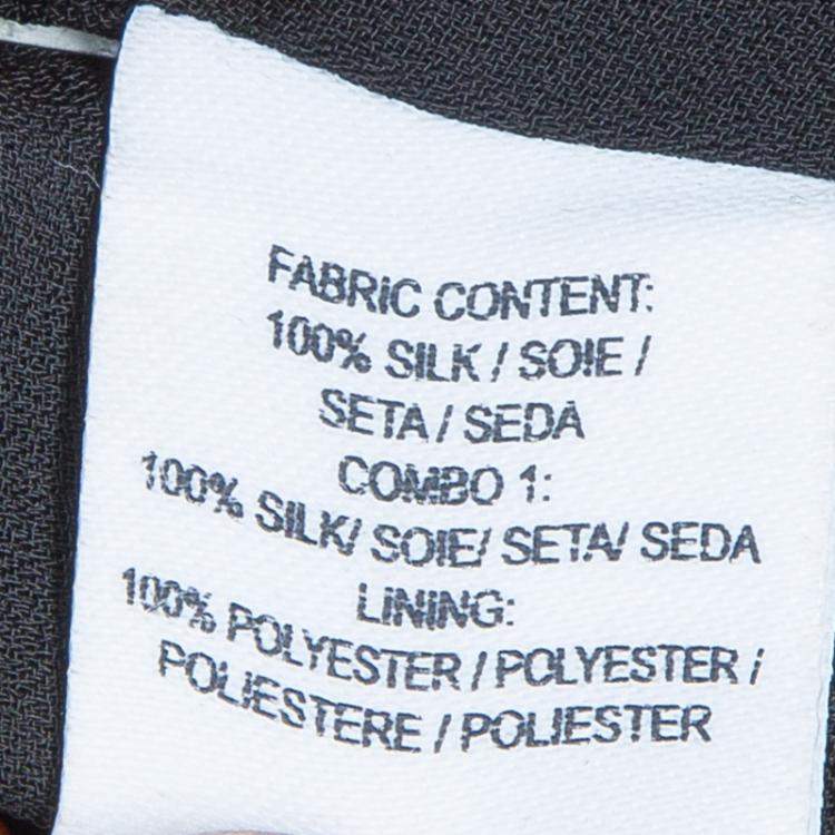 Pre Owned 10 Crosby Derek Lam Monochrome Crossover Strap Sleeveless Top M