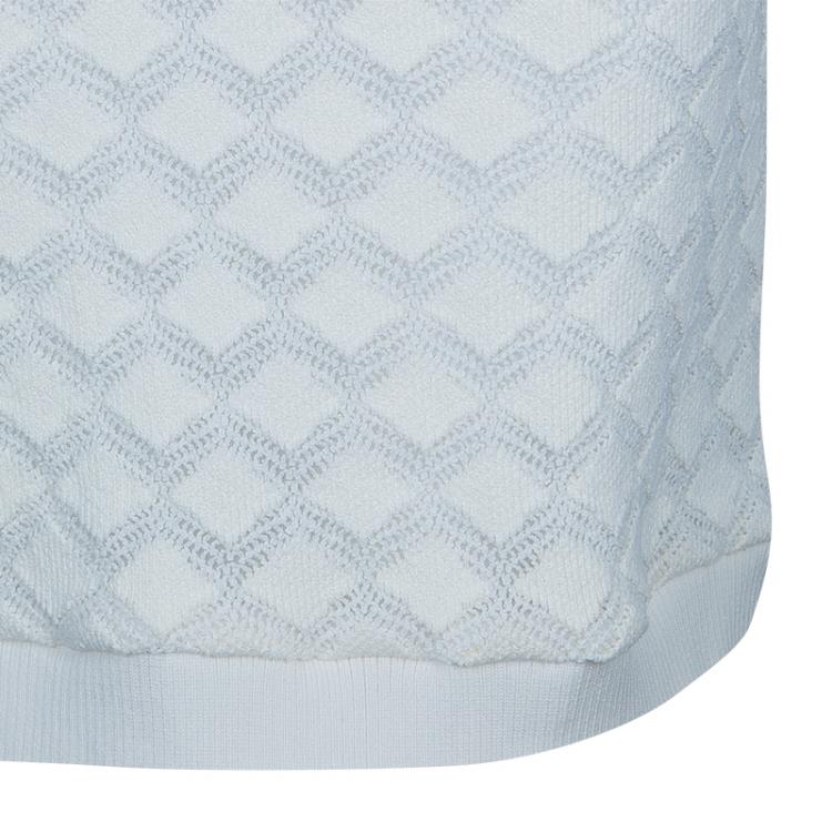 Pre Owned Derek Lam White Crochet Skirt S