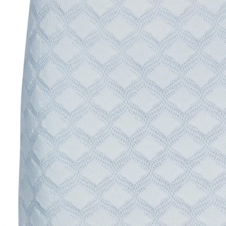 Pre Owned Derek Lam White Crochet Skirt S
