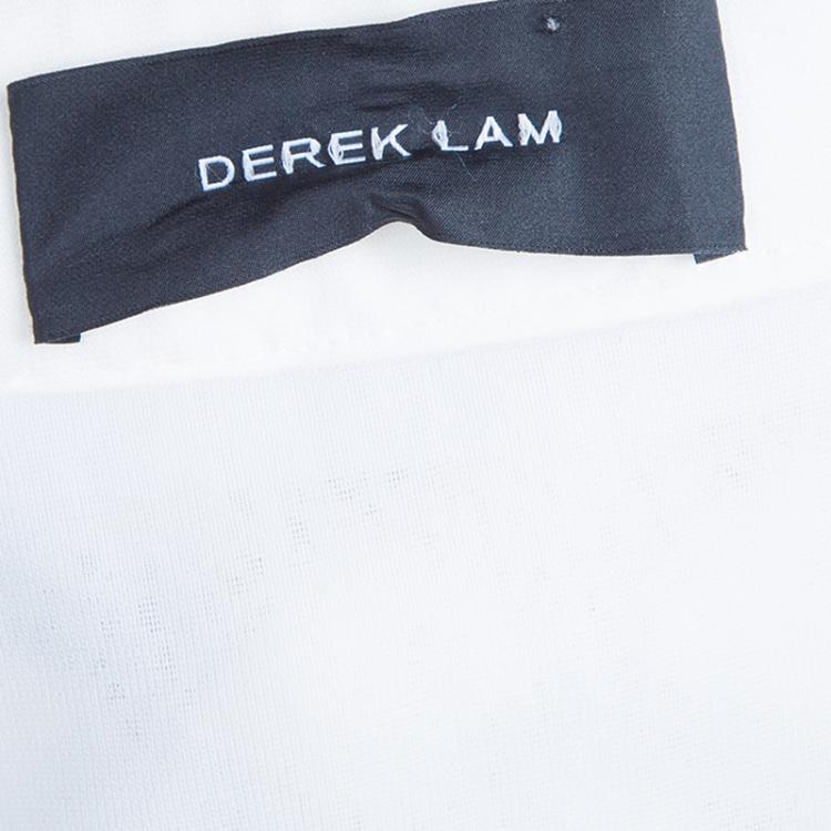 Pre Owned Derek Lam White Crochet Skirt S