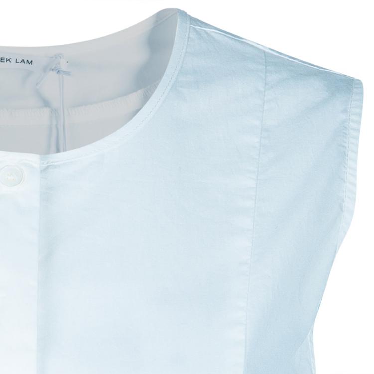 Pre Owned Derek Lam White Sleeveless Cotton Shirt L