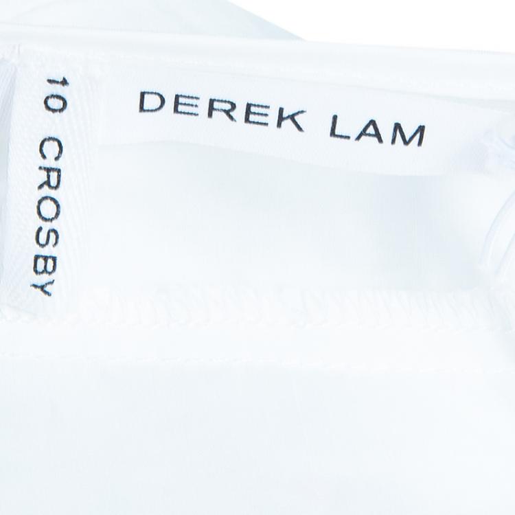 Pre Owned Derek Lam White Sleeveless Cotton Shirt L
