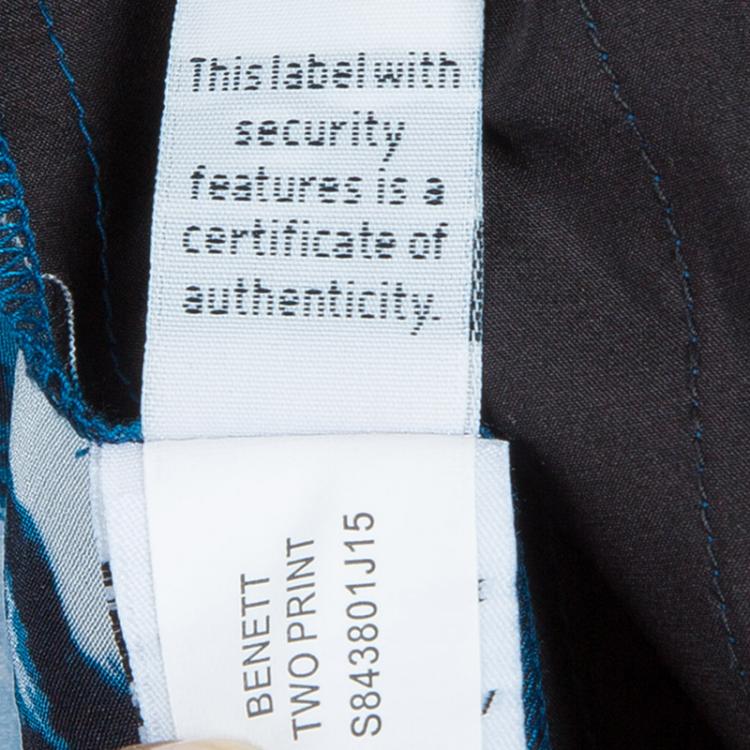 Pre Owned Diane Von Furstenberg Bennet Two Print Trousers L