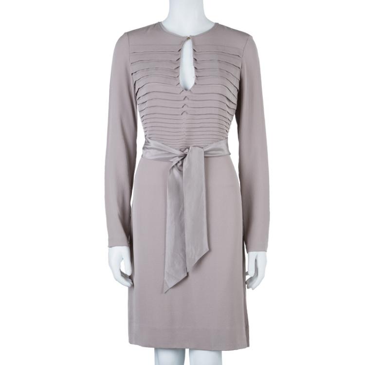 Pre Owned Diane Von Furstenberg Mauve Kimian Dress S
