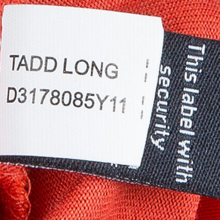 Pre Owned Diane von Furstenberg Orange Tadd Silk Maxi Dress XS