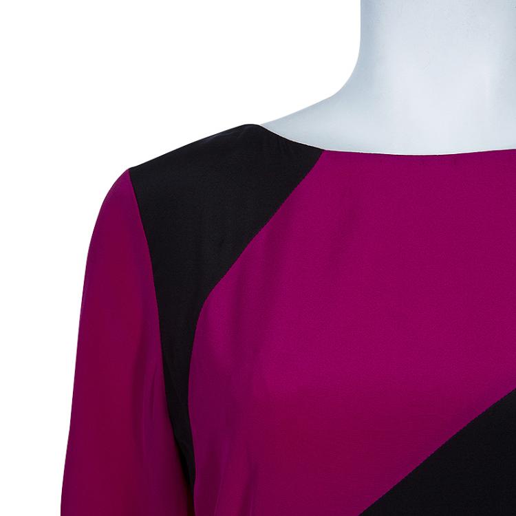 مملوكة مسبقًا Diane Von Furstenberg Pink Sienna Printed Dress L