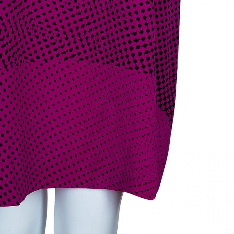 مملوكة مسبقًا Diane Von Furstenberg Pink Sienna Printed Dress L