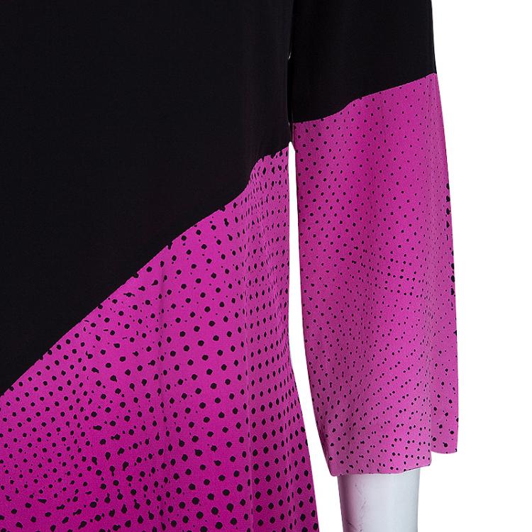 مملوكة مسبقًا Diane Von Furstenberg Pink Sienna Printed Dress L