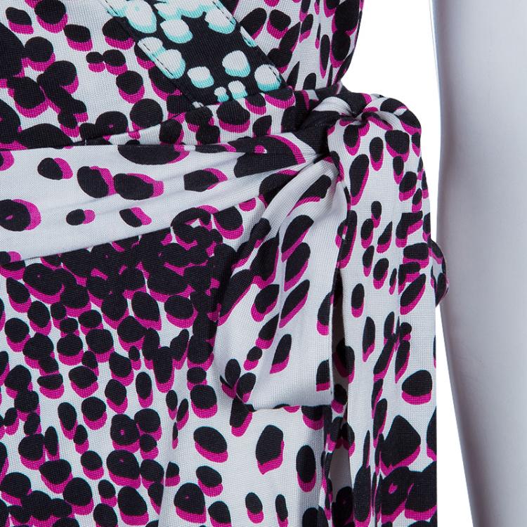 مملوكة مسبقًا Diane von Furstenberg Samson Printed Maxi Wrap Dress M