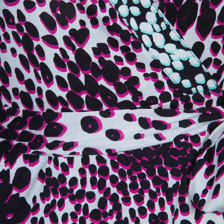 مملوكة مسبقًا Diane von Furstenberg Samson Printed Maxi Wrap Dress M