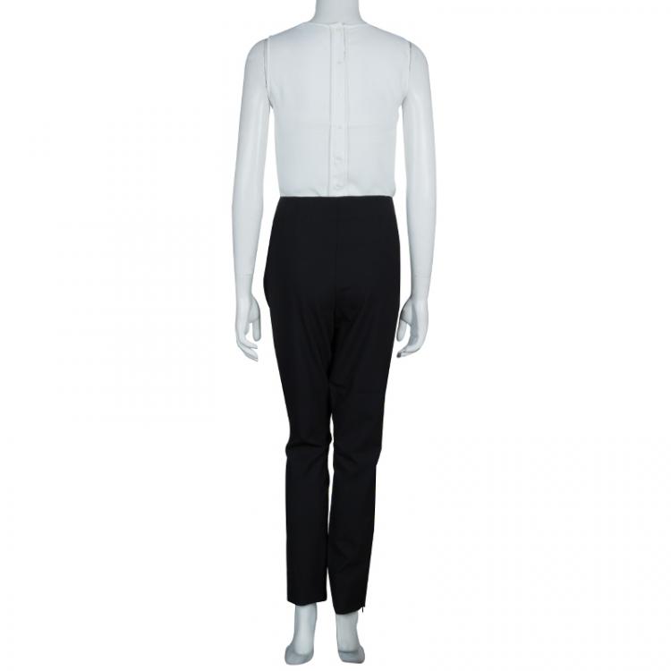 Pre Owned Diane von Furstenberg Black Jordy Trousers L
