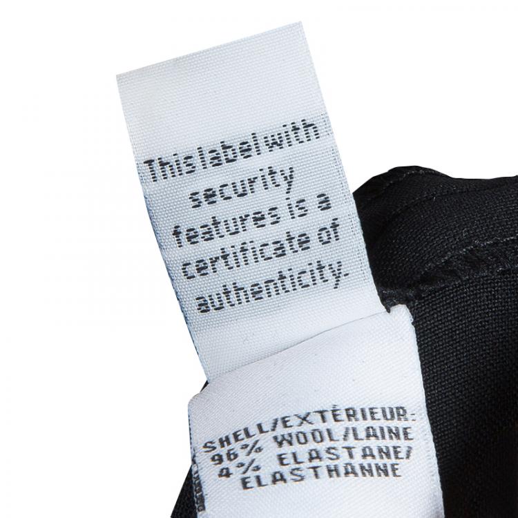 Pre Owned Diane von Furstenberg Black Jordy Trousers L