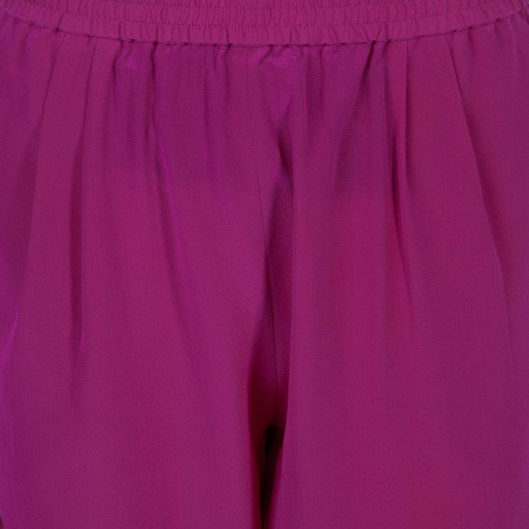 Pre Owned Diane Von Furstenberg Pink Silk Janeta Pants M
