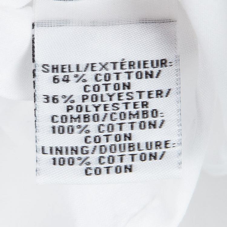 Pre Owned Diane Von Furstenberg White Cotton Sadey Eyelet Skirt XS
