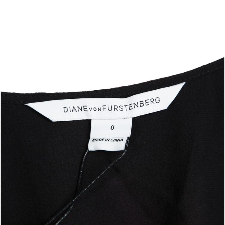 مملوكة مسبقًا Diane Von Furstenberg Multicolor Printed Silk Tie Detail Melania Maxi Dress XS