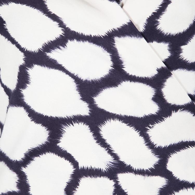 مملوكة مسبقًا Diane Von Furstenberg Multicolor Printed Silk New Julian Two Wrap Dress M