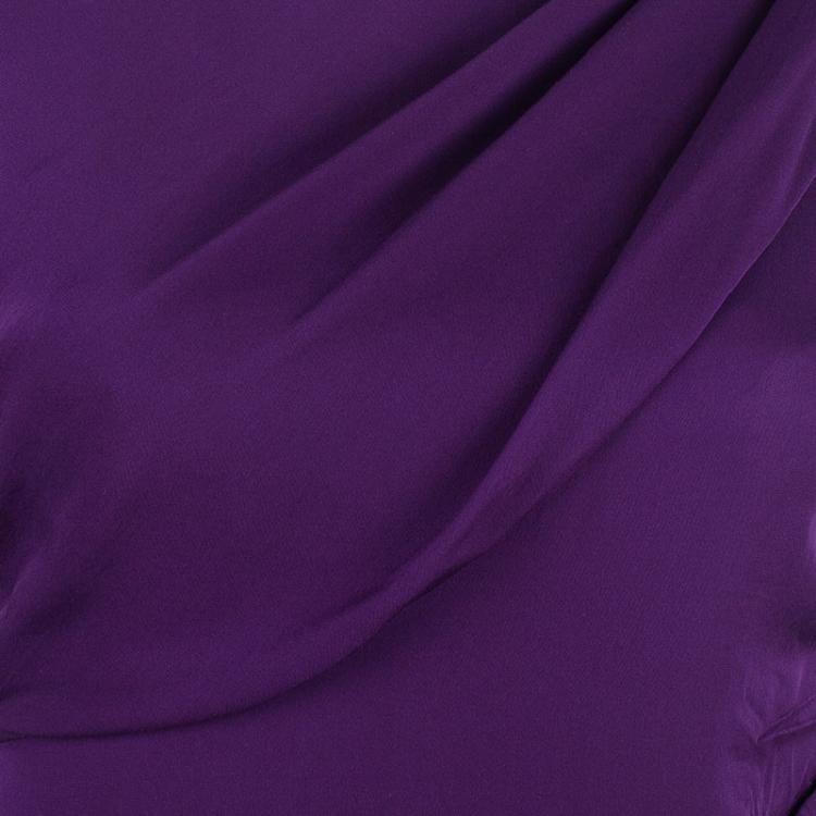 Pre Owned Diane Von Furstenberg Purple Bec Dress S