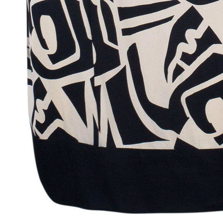Pre Owned Diane von Furstenberg Abstract Print Samuella Dress L