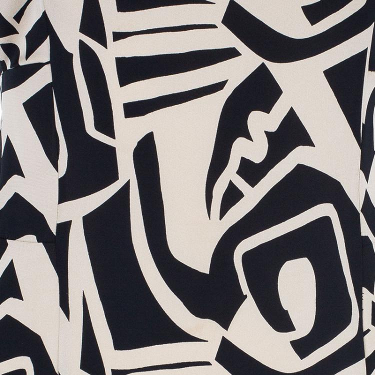 Pre Owned Diane von Furstenberg Abstract Print Samuella Dress L