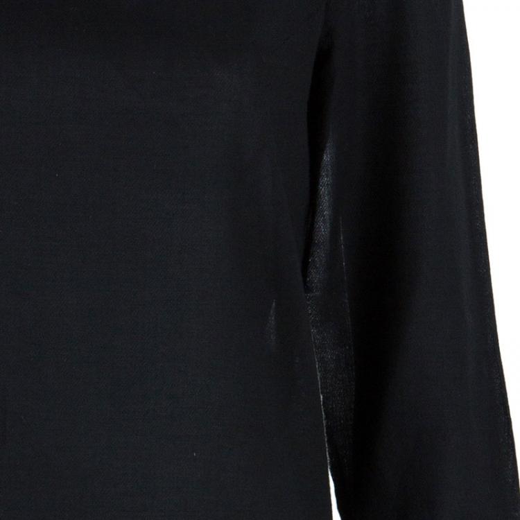 Pre Owned Diane von Furstenberg Black Silk Top M