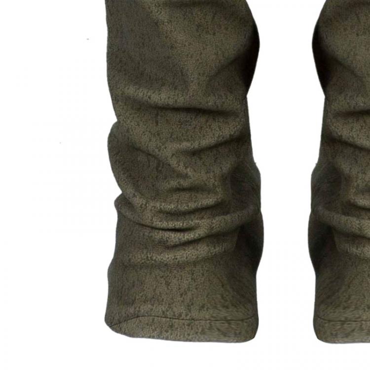 Pre Owned Diane Von Furstenberg Gretel Weathered Leather Pants S