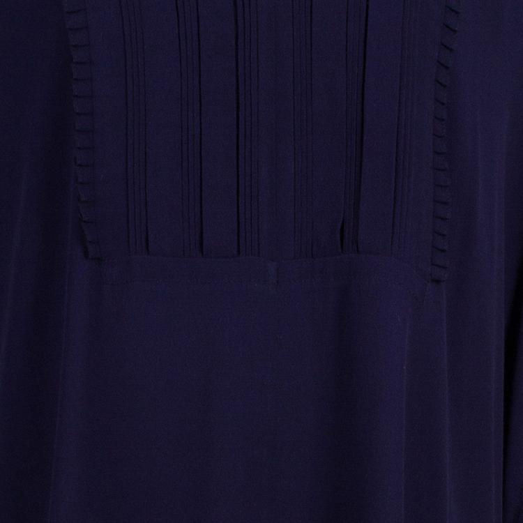 Pre Owned Diane von Furstenberg Naz Purple Dress S