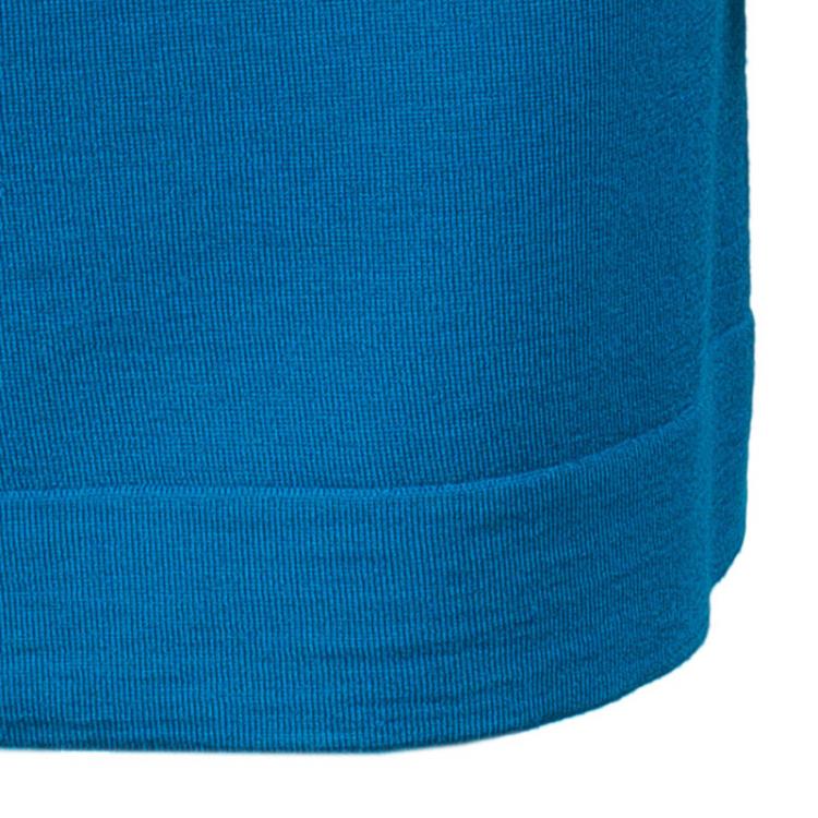 مملوكة مسبقًا Diane von Furstenberg Teal Mulan Knit Dress M