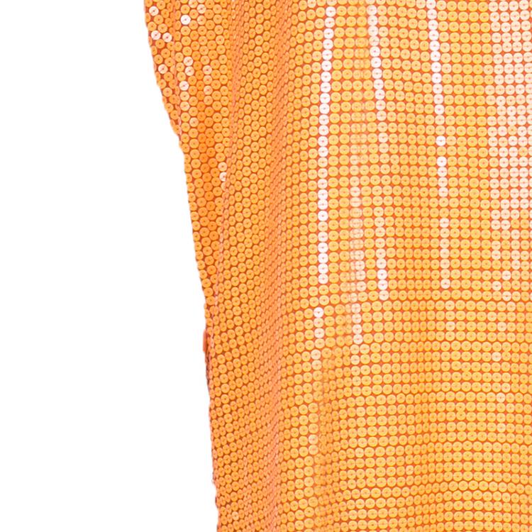 مملوكة مسبقًا Diane von Furstenberg Neon Orange Kei Embellished Top L