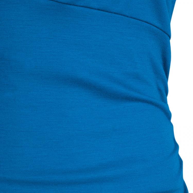 Pre Owned Diane von Furstenberg Turquoise Thane Dress M