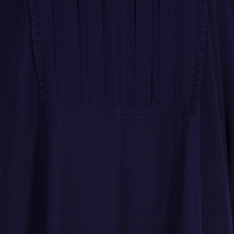 Pre Owned Diane von Furstenberg Purple Naz Dress M