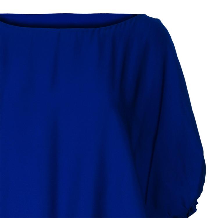 Pre Owned Diane Von Furstenberg Cobalt Handy Dress M