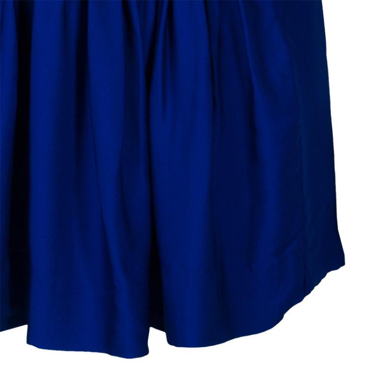 Pre Owned Diane Von Furstenberg Cobalt Handy Dress M