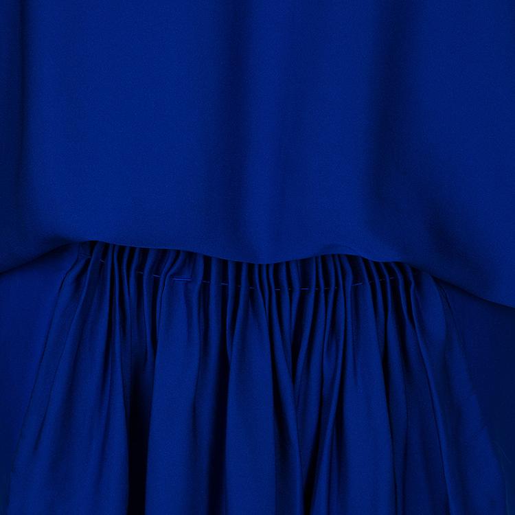 Pre Owned Diane Von Furstenberg Cobalt Handy Dress M