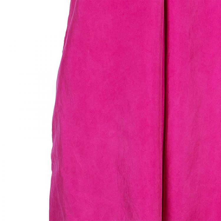 مملوكة مسبقًا Diane Von Furstenberg Maui Fuschia Halter Dress M