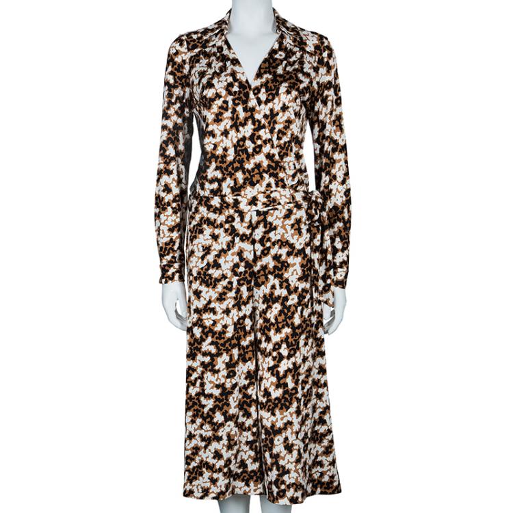Pre Owned Diane von Furstenberg Sanori Wrap Jumpsuit M