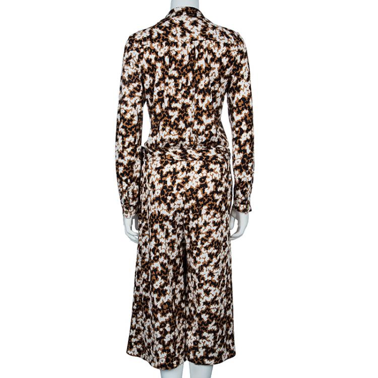 Pre Owned Diane von Furstenberg Sanori Wrap Jumpsuit M