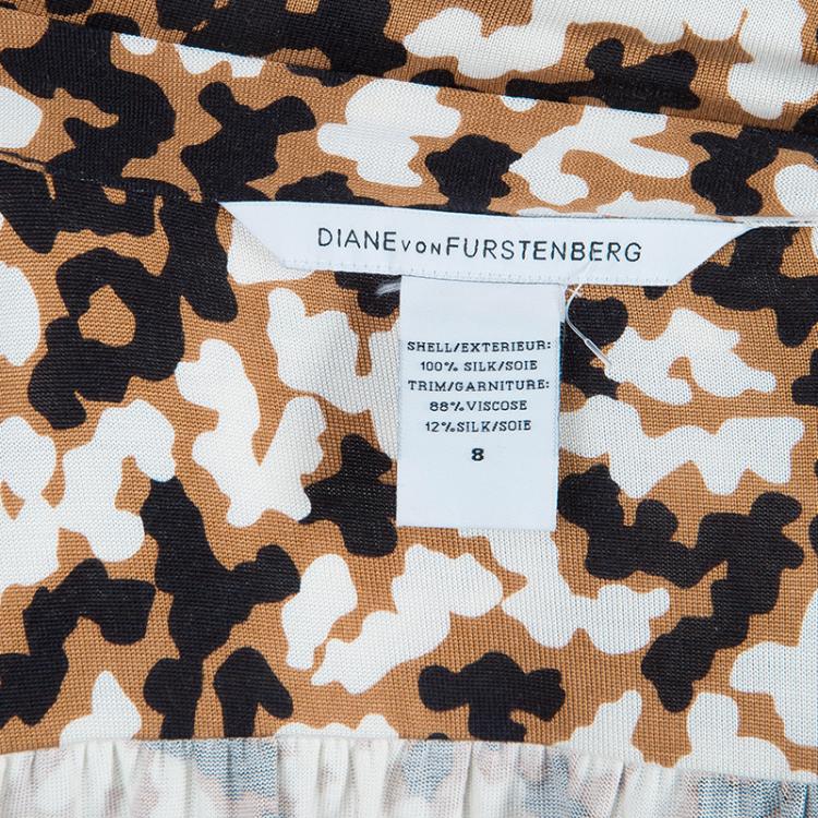 Pre Owned Diane von Furstenberg Sanori Wrap Jumpsuit M
