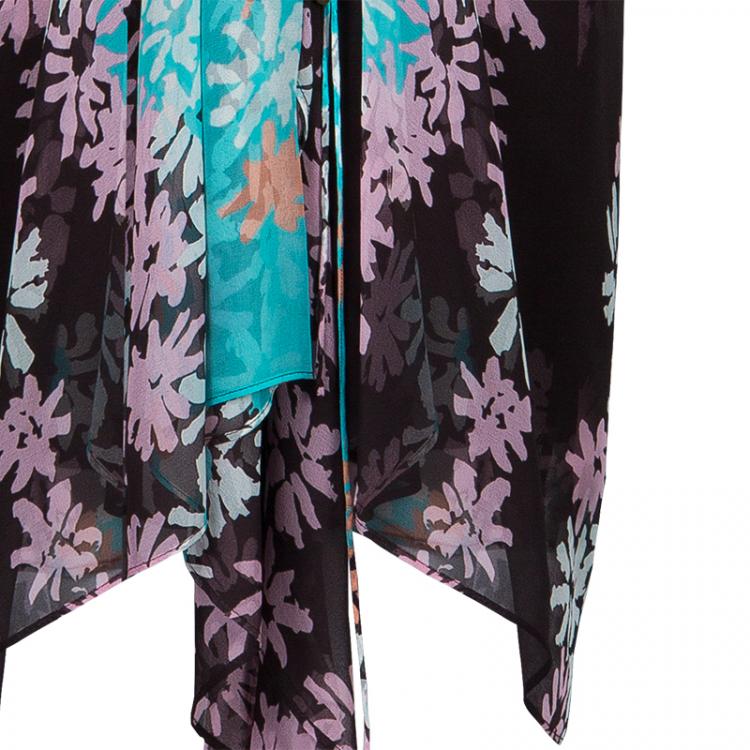 Pre Owned Diane von Furstenberg Multicolor Mademmoiselle X Dress S