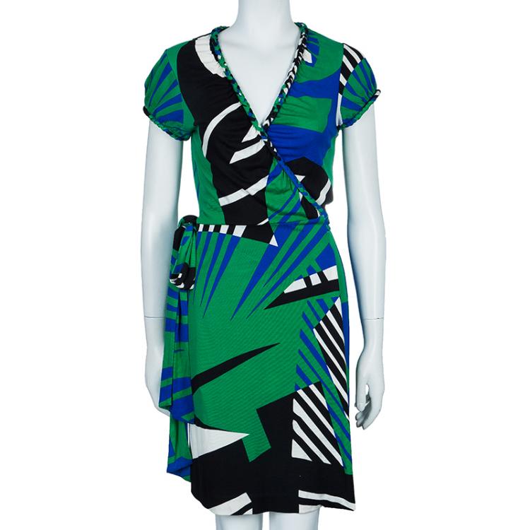 Pre Owned Diane von Furstenberg Multicolor Aurelia Dress S